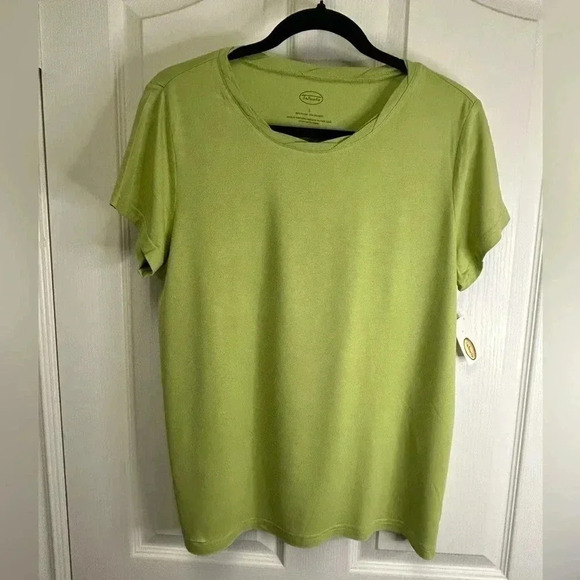 Talbots Tops - 💚”Talbots” NWT Green (Chartreuse) Short Sleeved Super Soft Tee Size L💚